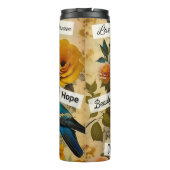 言葉パーソナライズされた感動的とヴィンテージレディ タンブラー (裏面)