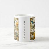 言葉パーソナライズされた感動的とヴィンテージ コーヒーマグカップ (中央)