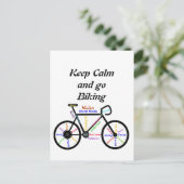 言葉保でサイクリングを落ち着いてやる気を起こさせる行く ポストカード (スタンド正面)