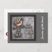 言葉初期のをミイミイム言う ポストカード (正面/裏面)