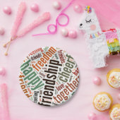 言葉前向きデザイン ペーパープレート (パーティー)