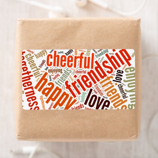 言葉前向きデザイン ラベル (インサイチュ)