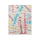 言葉前向き雲 ノートパッド (回転)