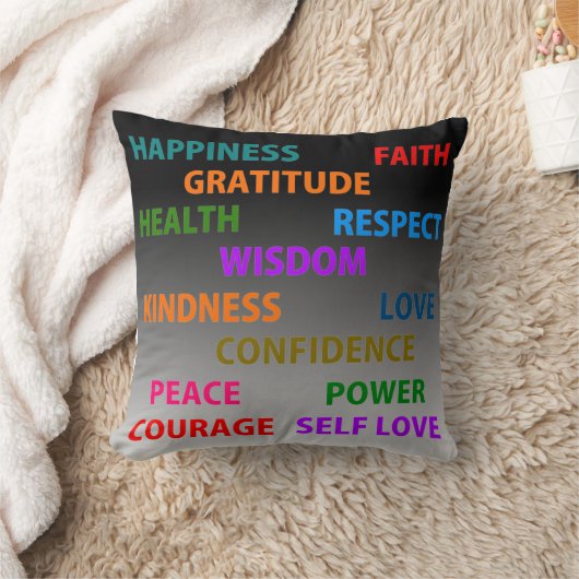 言葉前向き クッション (ブランケット)