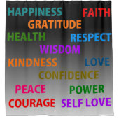 言葉前向き シャワーカーテン (正面)