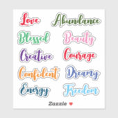 言葉前向き シール (シート)