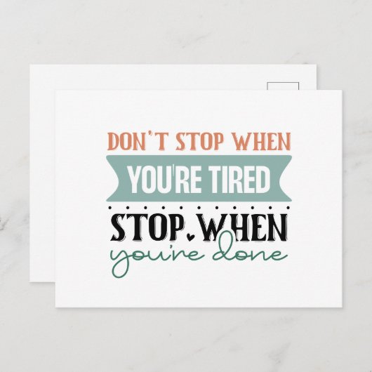 言葉感動的でストップない ポストカード (正面/裏面)