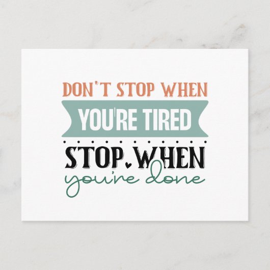 言葉感動的でストップない ポストカード (正面)