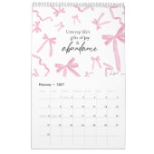 言葉感動的と芸術の自然インスパイア引用文 カレンダー (2月 2027)