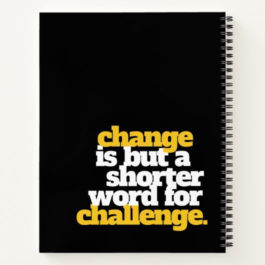 言葉感動的の変化と挑戦 ノートブック (裏面)