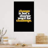 言葉感動的の変化と挑戦 ポスター (キッチン)
