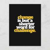 言葉感動的の変化と挑戦 ポストカード (正面)