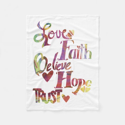 言葉感動的ケモブランケット フリースブランケット (正面)