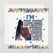 言葉感動的前向き肯定Sistaブラ シーズンカード (正面/裏面)