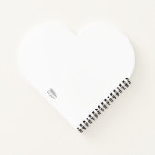 言葉感動的学生カラフルハート ノートブック (裏面)