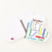 言葉感動的学生カラフルハート ノートブック (内部)