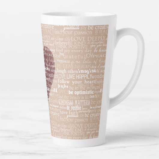 言葉感動的水カラーハート カフェラテマグ (右)