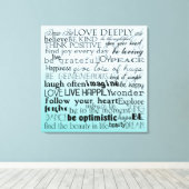 言葉感動的 キャンバスプリント (インサイチュ (ウッドフロア))