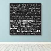 言葉感動的 キャンバスプリント (インサイチュ (ウッドフロア))