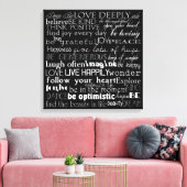 言葉感動的 キャンバスプリント (インサイチュ (リビング))
