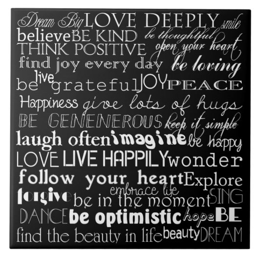 言葉感動的 タイル (正面)