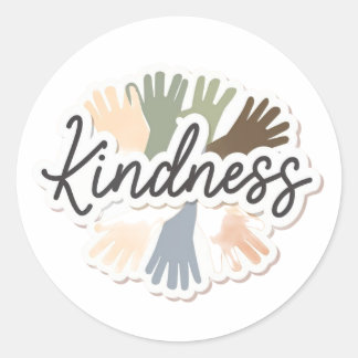 言葉独身の親切ステッカー ラウンドシール