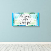 言葉話の尽きる芸術 キャンバスプリント (インサイチュ (ウッドフロア))