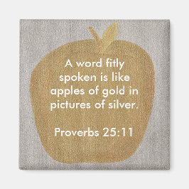 言葉話は金ゴールド磁石のリンゴに似ている マグネット