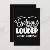 言葉話より大きな眉 サンキューカード (正面/裏面)