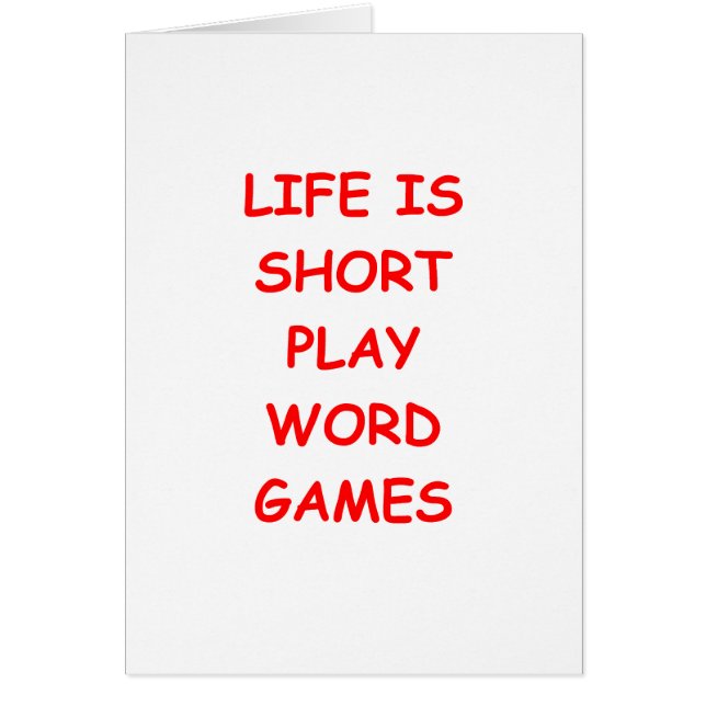 言葉遊び (正面)