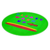言葉遣いでデザインライムグリーンを洗い流して カッティングボード (角)