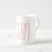 言葉遣いマグ ボーンチャイナマグカップ (正面右)
