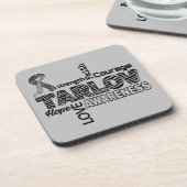 言葉…タロフ嚢胞 コースター (左側)