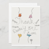 言語でのお礼違う状 サンキューカード (正面/裏面)