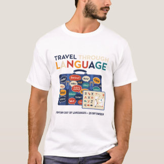 言語で旅するヨーロッパ言語の日Tシャツ Tシャツ