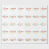 言語による新年違うの祝い ラッピングペーパー (フラット)