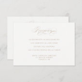 言語のスペインの披露宴と方向 エンクロージャーカード (正面/裏面)