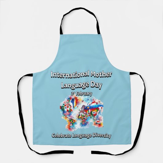 言語の多様性母国際的語 エプロン (正面)