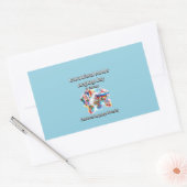 言語の多様性母国際的語 長方形シール (封筒)