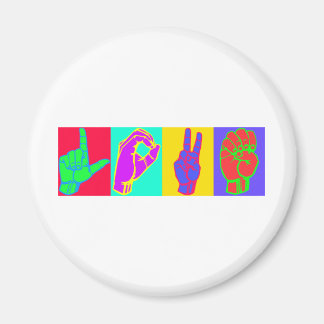 言語の愛に署名 マグネット