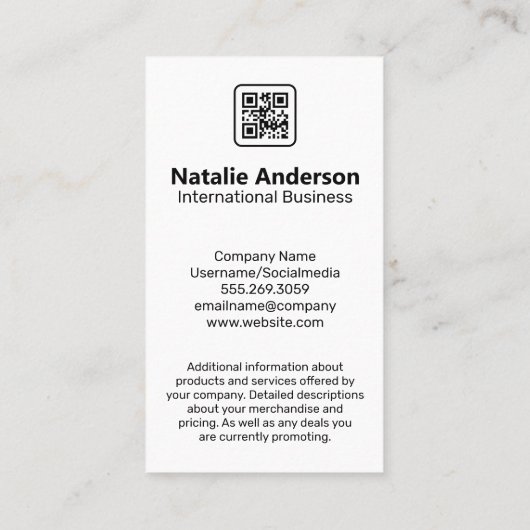 言語の挨拶 名刺 (裏面)