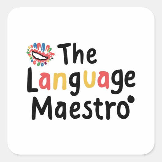 言語の達人 スクエアシール (正面)