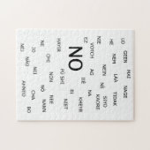 言語の「NO」違う ジグソーパズル (横)