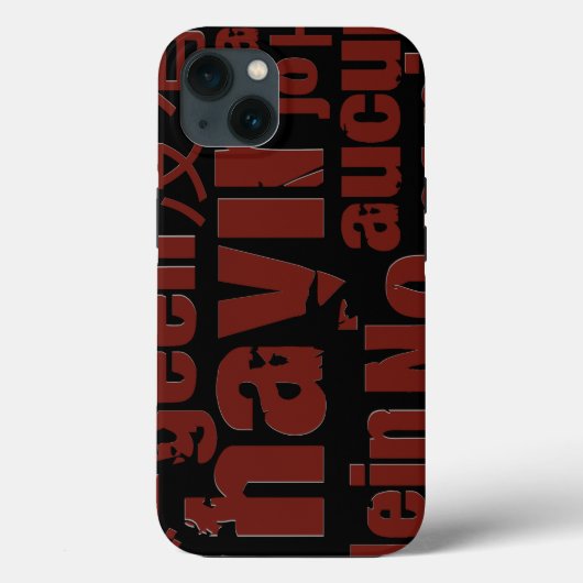 言語の「No」違う Case-Mate iPhoneケース (裏面)