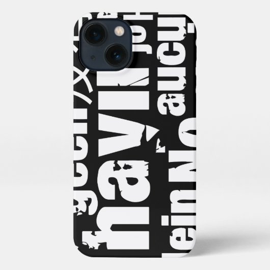 言語の「No」違う iPhoneケース (裏面)