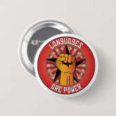 言語は力です 缶バッジ (正面&裏面)