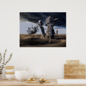 言語または避けられないエントロピー、フレームプリント ポスター (キッチン)