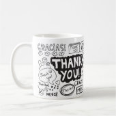 言語を使ってありがとう違う。 コーヒーマグカップ (左)