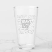 言語を使ってありがとう違う。 タンブラーグラス (裏面)