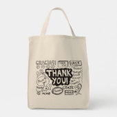 言語を使ってありがとう違う。 トートバッグ (裏面)